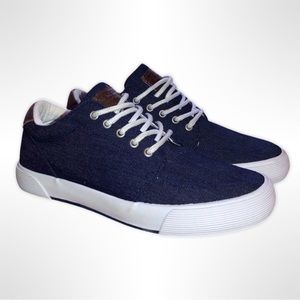 Arizona Jean Co. Blue Denim Boat Shoes Boys Size 4